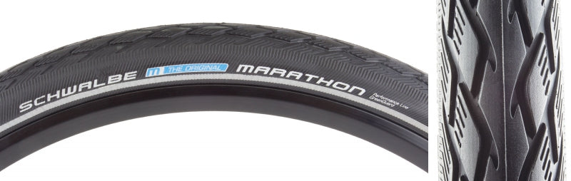 TIRE SWB MARATHON 26x2.0 PERF TWIN GN-GUARD BK/BK/REF ENDURANCE E50 WIRE