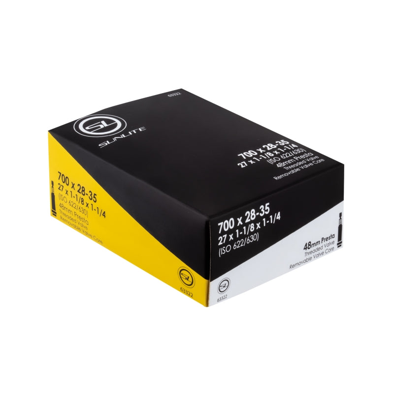 TUBE SUNLT 700x28-35 PV48/THRD/RC 27x1-1/8x1-1/4 FFW30mm
