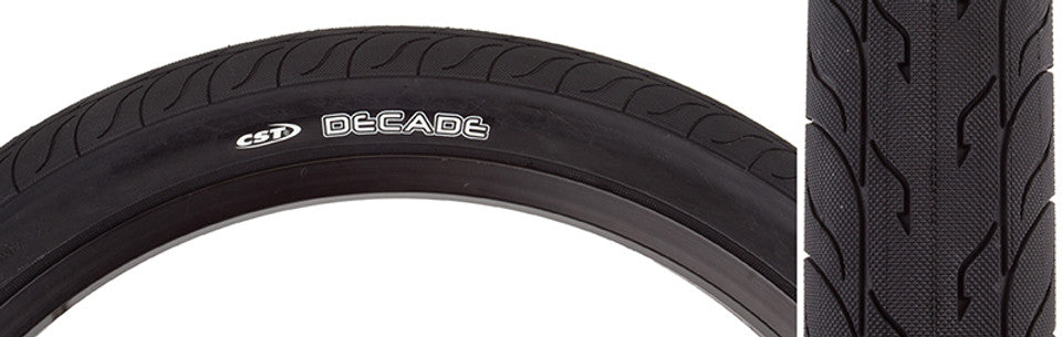 CST DECADE TIRE (BLACK) (20" / 406 ISO) (1.75") (WIRE) (DUAL COMPOUND)